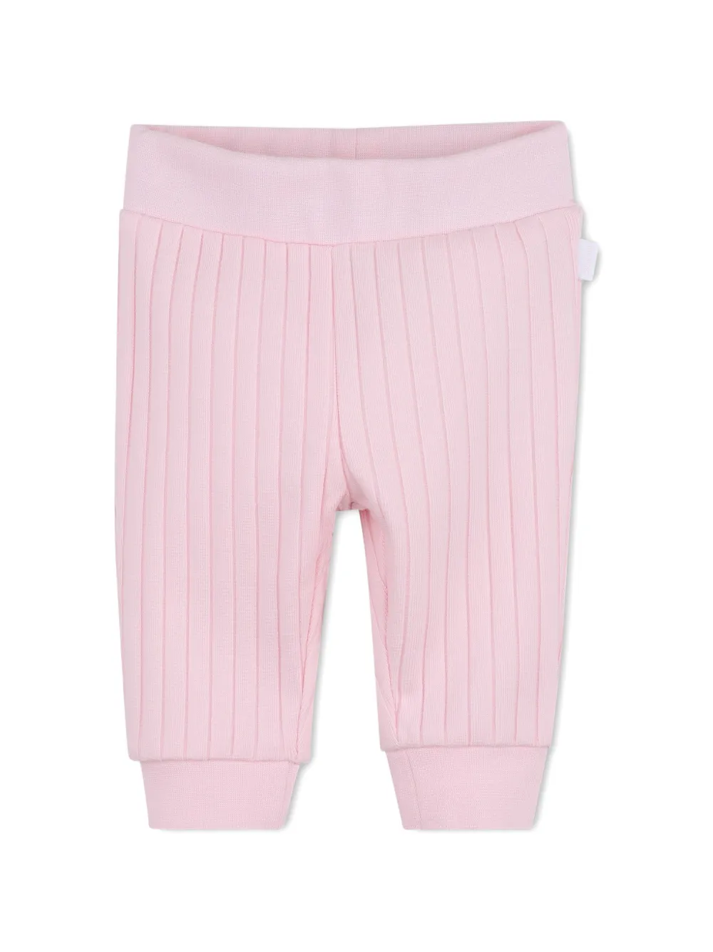 BOSS Kidswear Geribbelde set met capuchon Roze