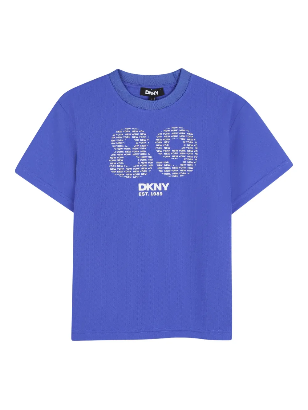 Dkny Kids T-Shirt mit Nummern-Print - Blau