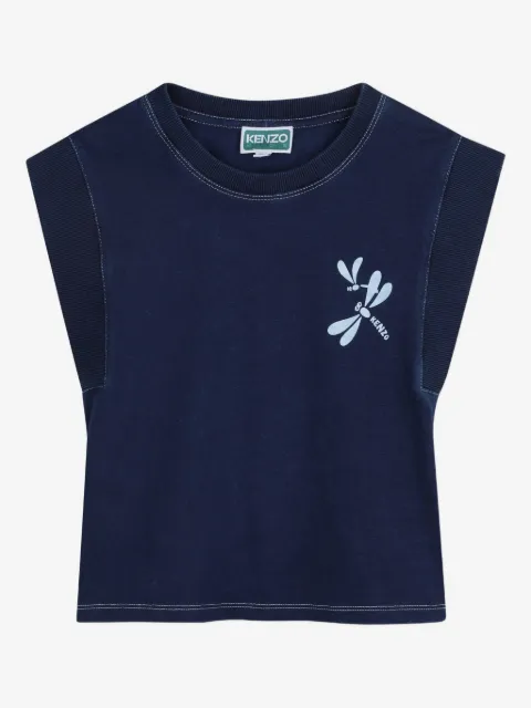 Kenzo Kids top con libélula estampada
