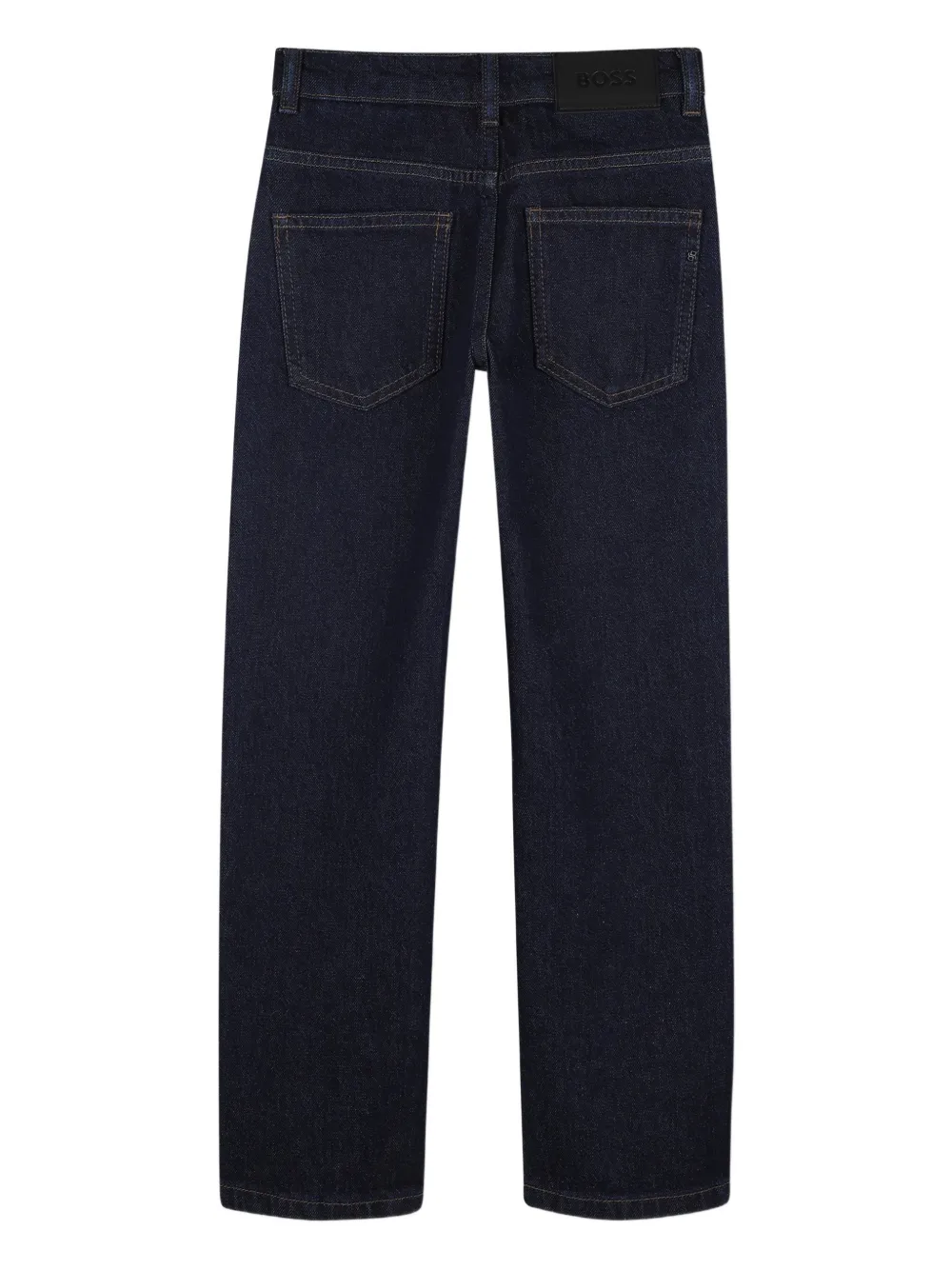  Boss Kidswear Leather-patch Jeans - Blue 