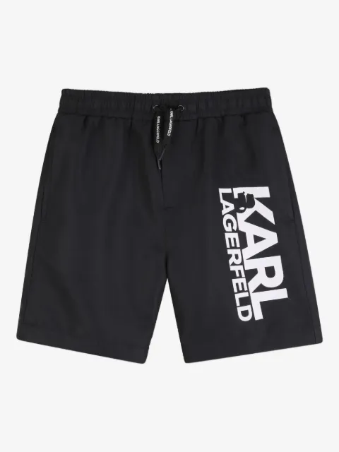 Karl Lagerfeld Kids Badeshorts mit Logo-Print