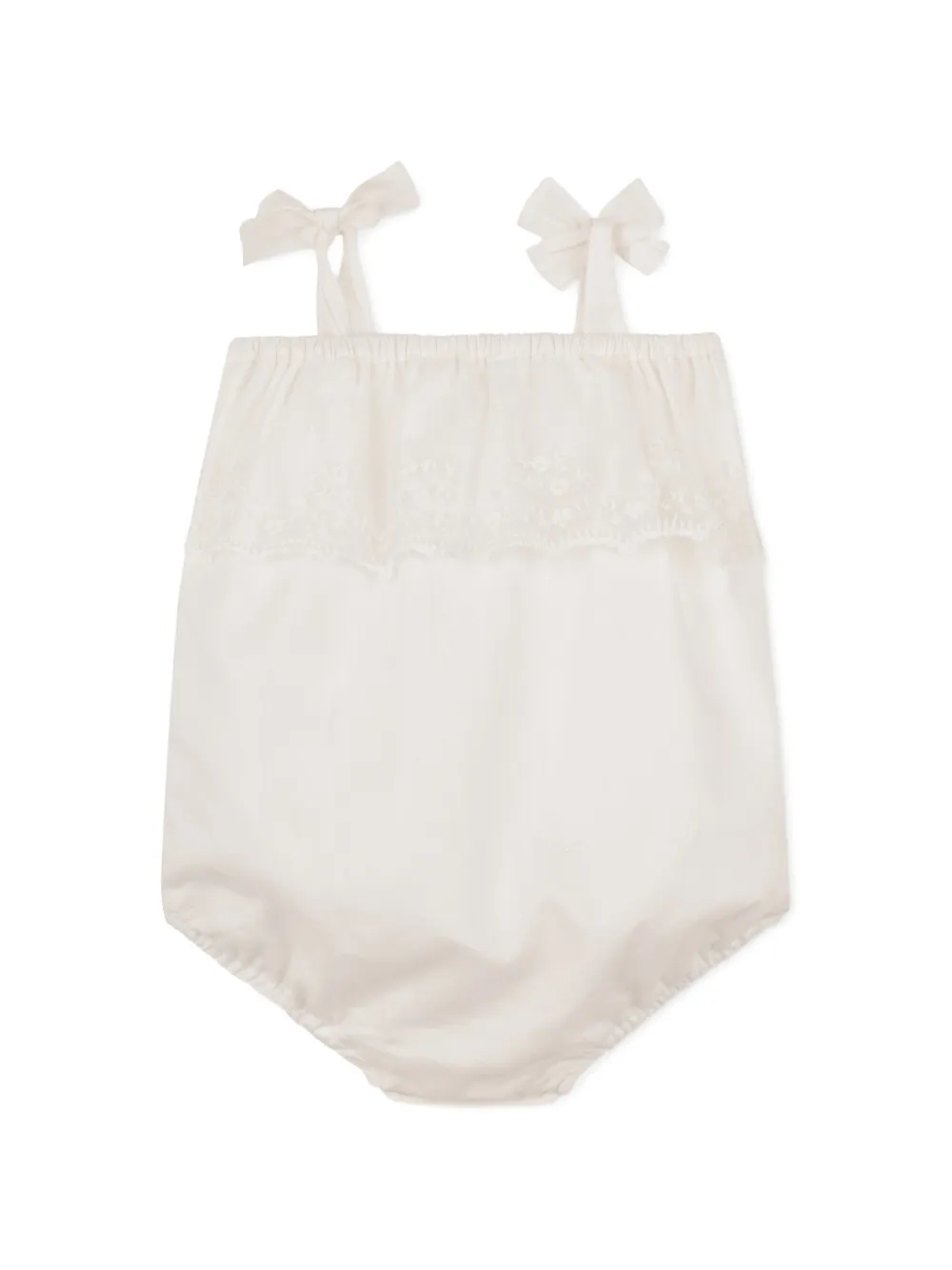 Chloé Kids Kanten strik set Beige