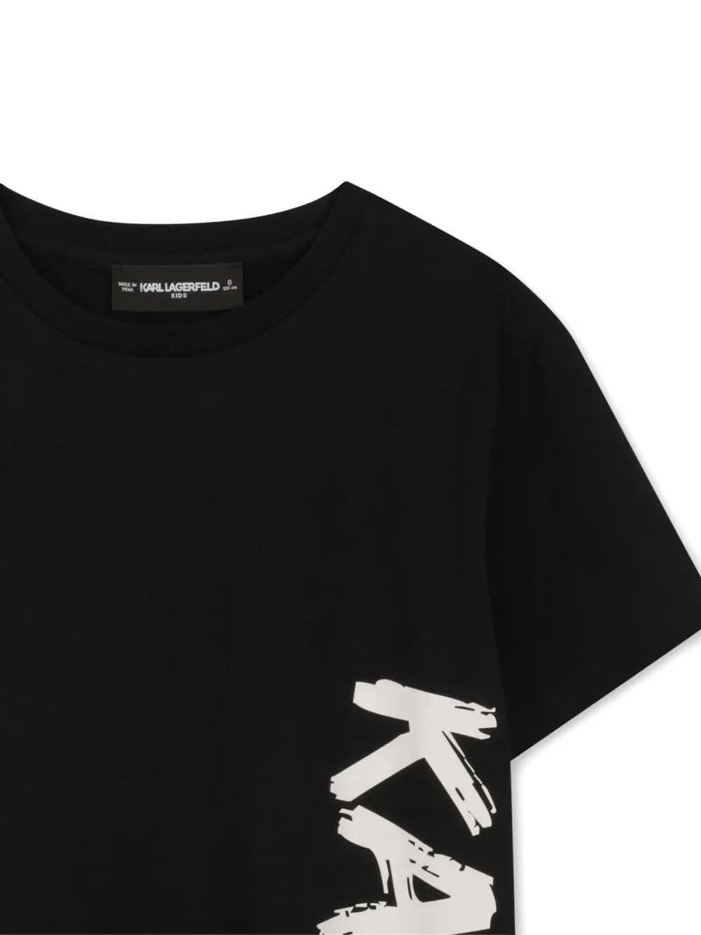 Karl Lagerfeld Kids T-shirt met logoprint Zwart