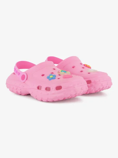 Billieblush appliqué slingback clogs