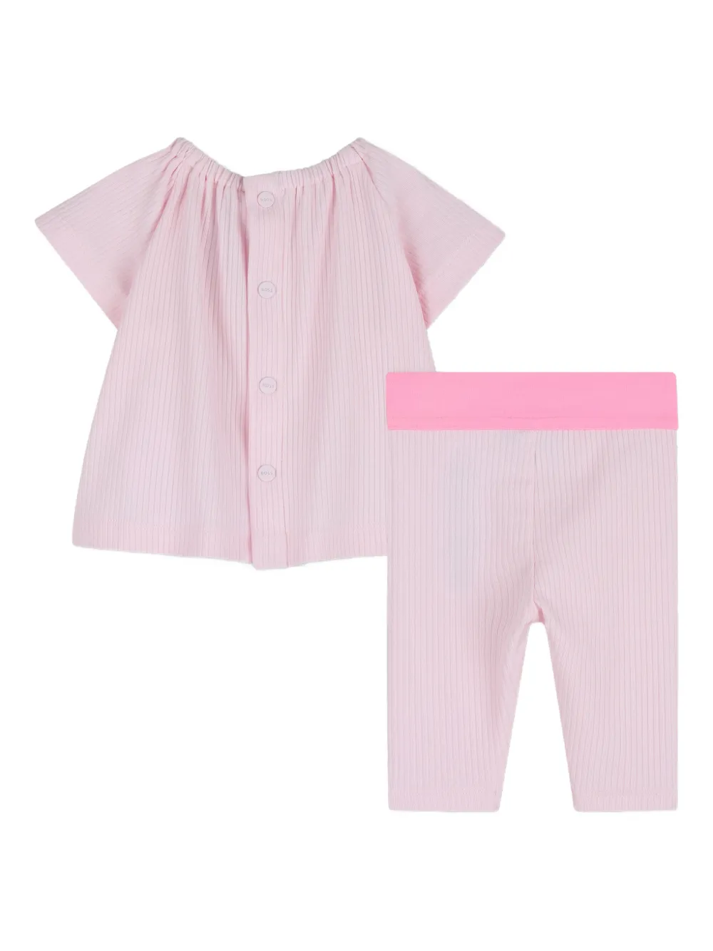BOSS Kidswear Babypakje met logoprint Roze