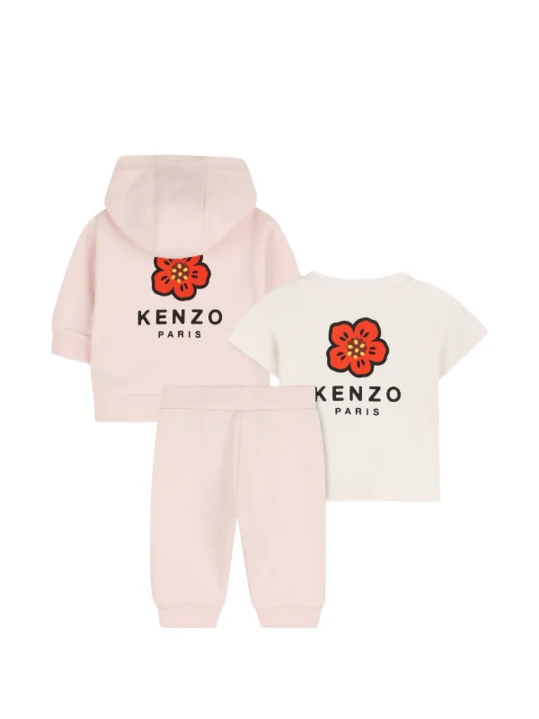 Kenzo Kids logo-print Tracksuit | Pink | FARFETCH
