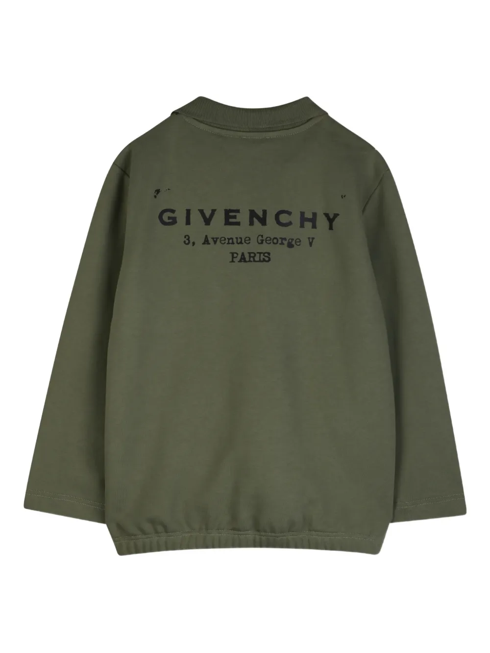 Givenchy Kids Top met kraag en lange mouwen Groen