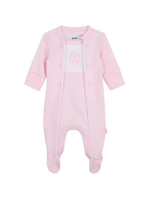 BOSS Kidswear buttoned logo sleep bag