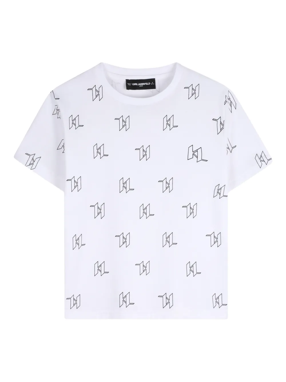 Karl Lagerfeld Kids T-shirt con stampa - Bianco