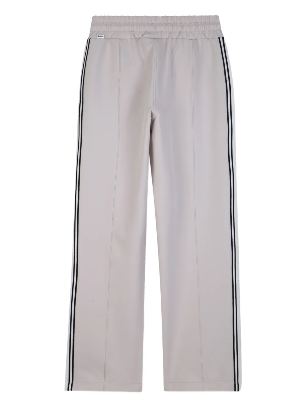 BOSS Kidswear Trainingsbroek met zijstreep Beige
