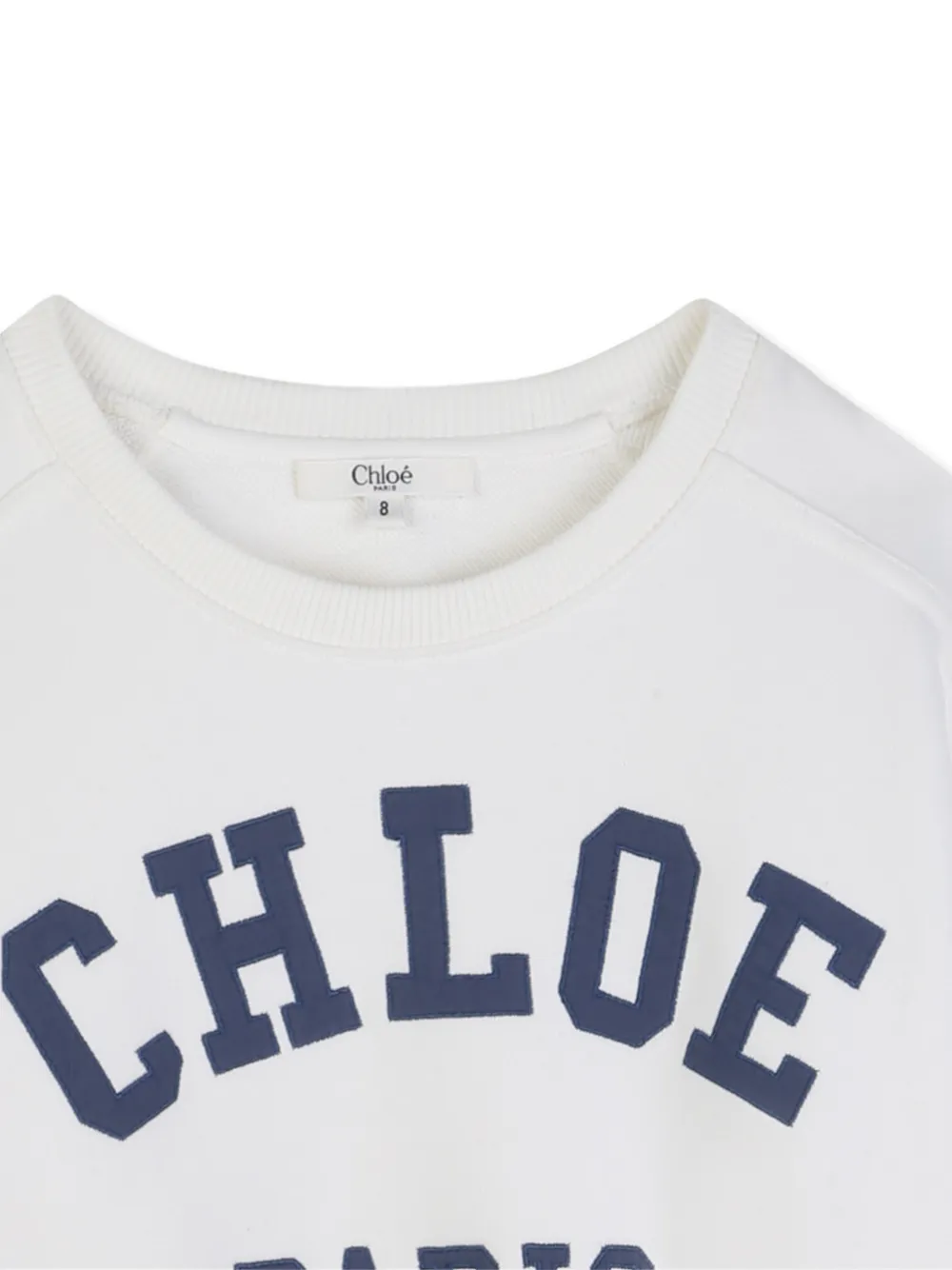 Chloé Kids T-shirt met logo Beige