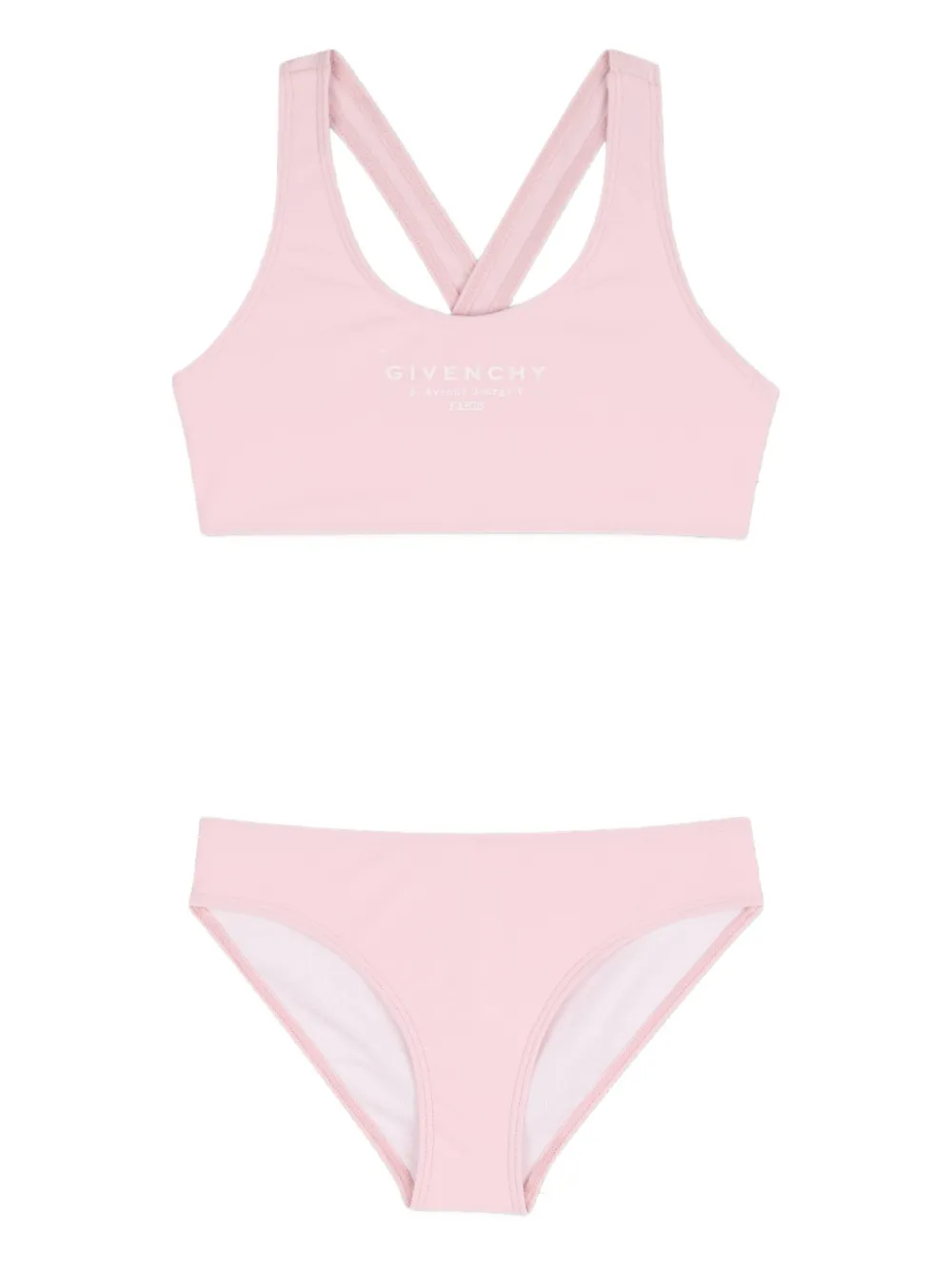 Givenchy Kids criss-cross bikini - Rosa