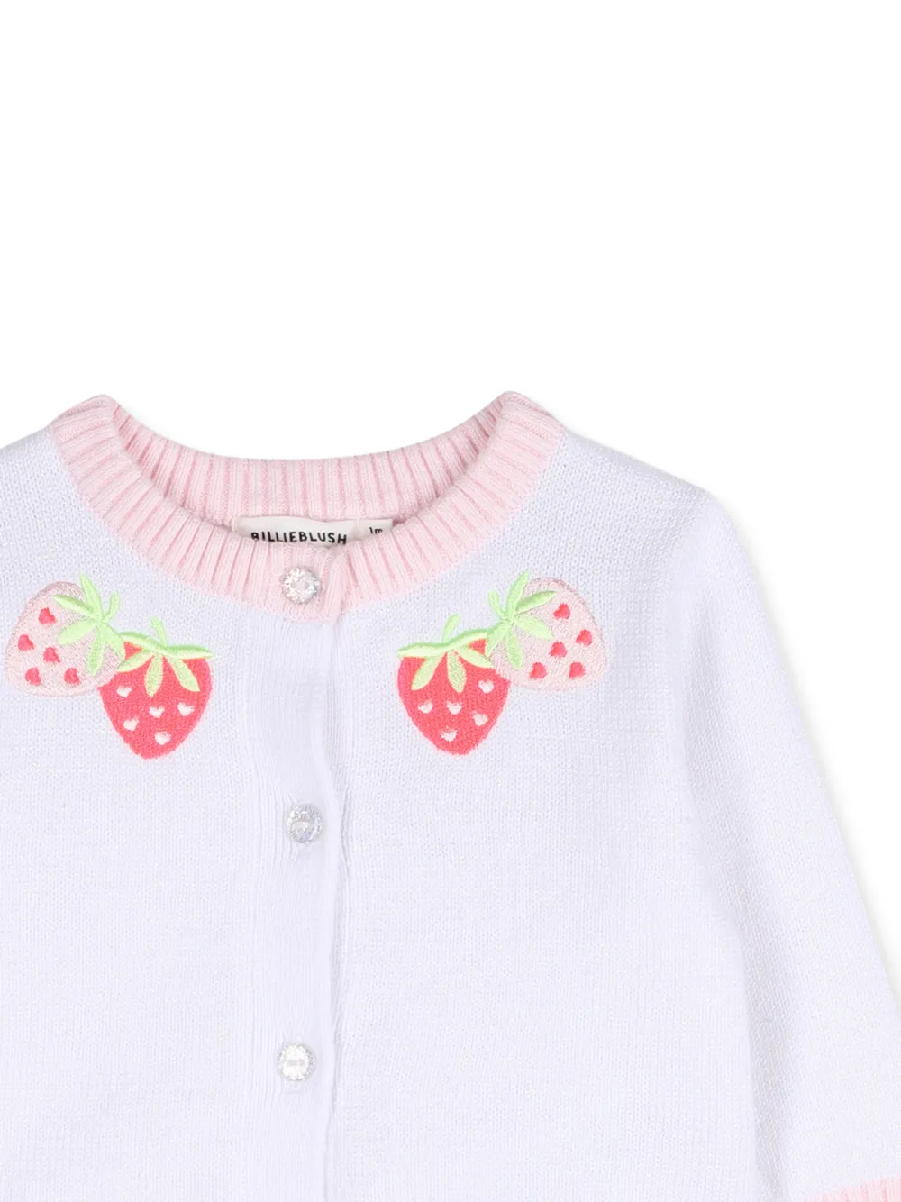 Strawberry-Embellished Cardigan