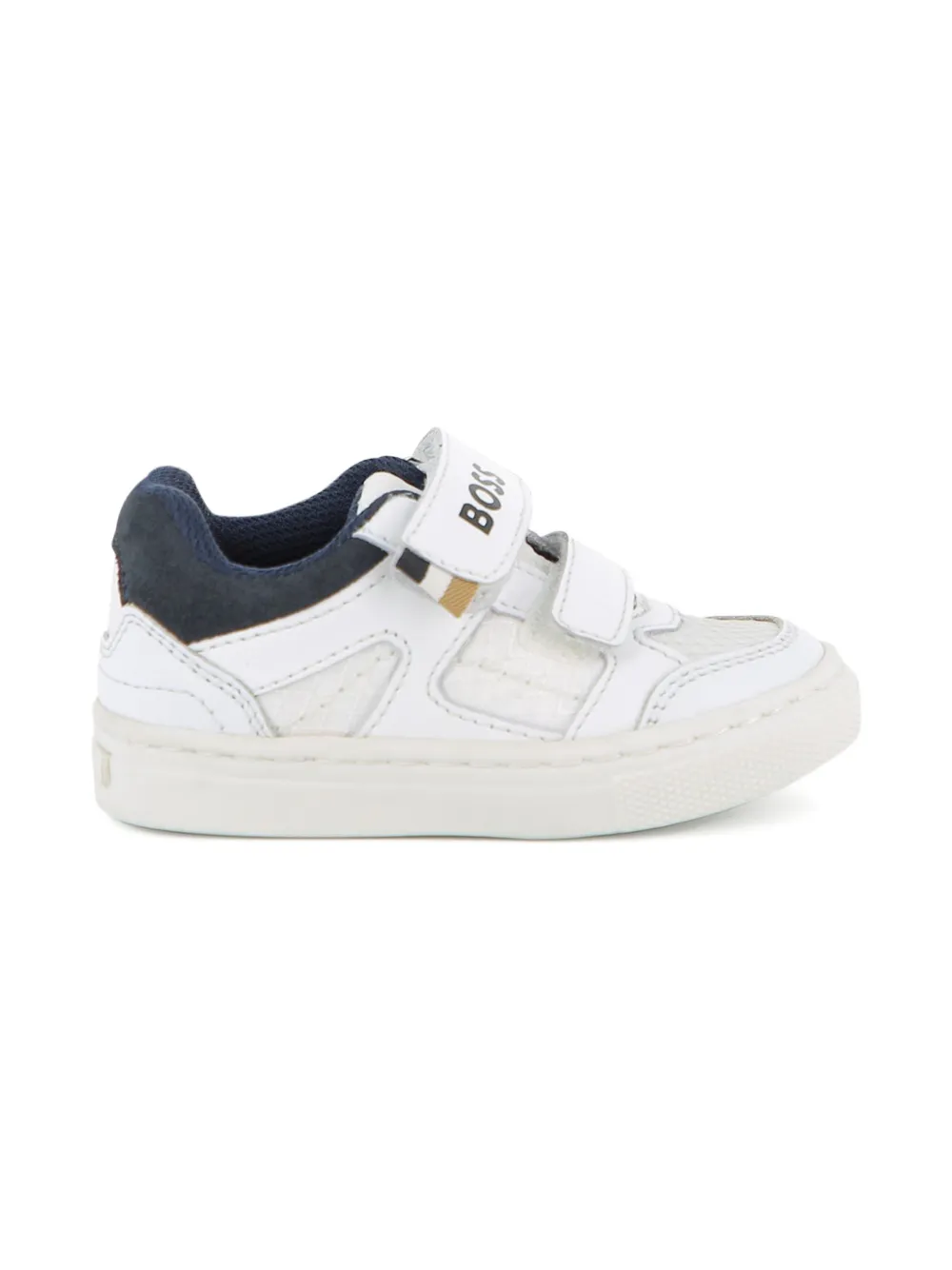 BOSS Kidswear Sneakers met klittenband - Wit