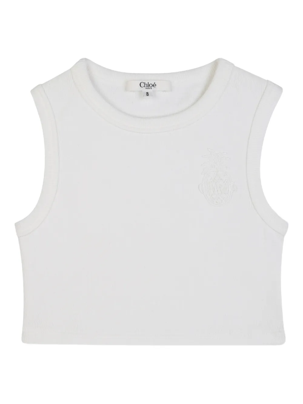 Chloé Kids Embroidered top - Bianco