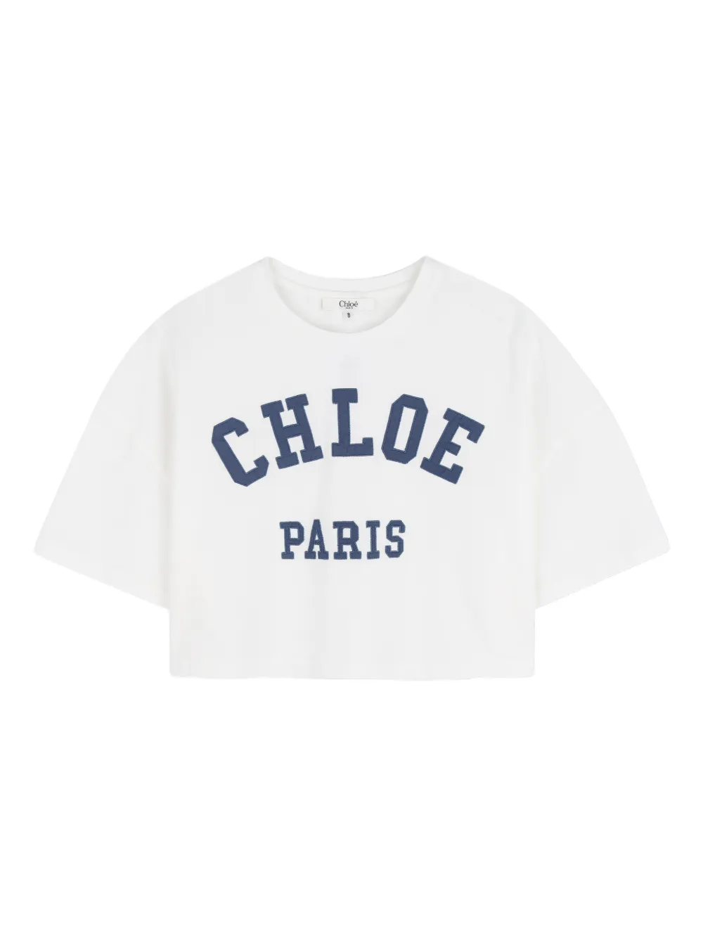 Chloé Kids T-Shirt mit Applikation - Weiß