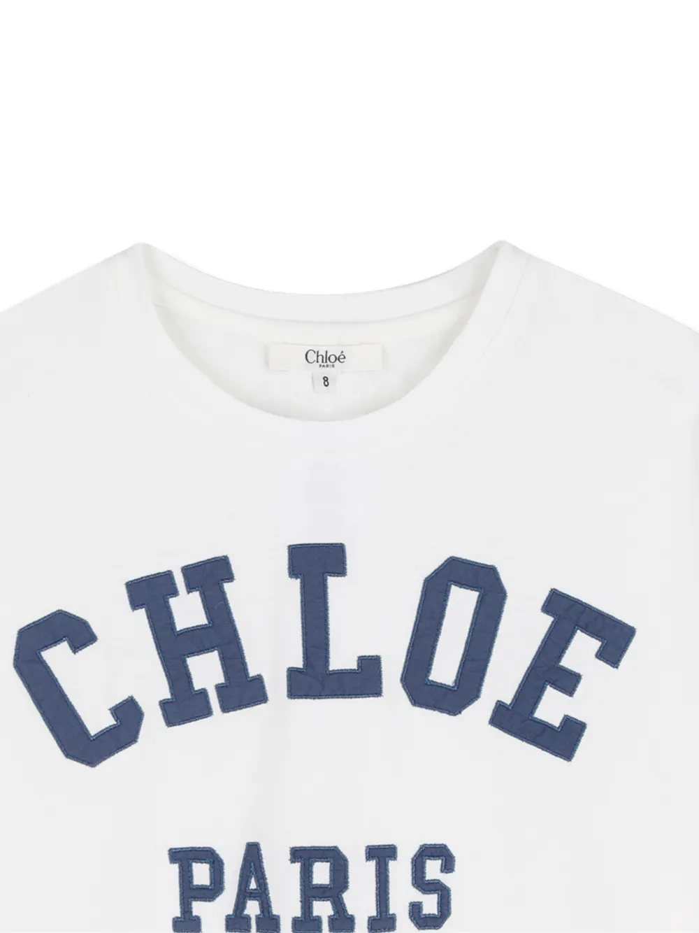  Chloé Kids Appliqué T-shirt - White 