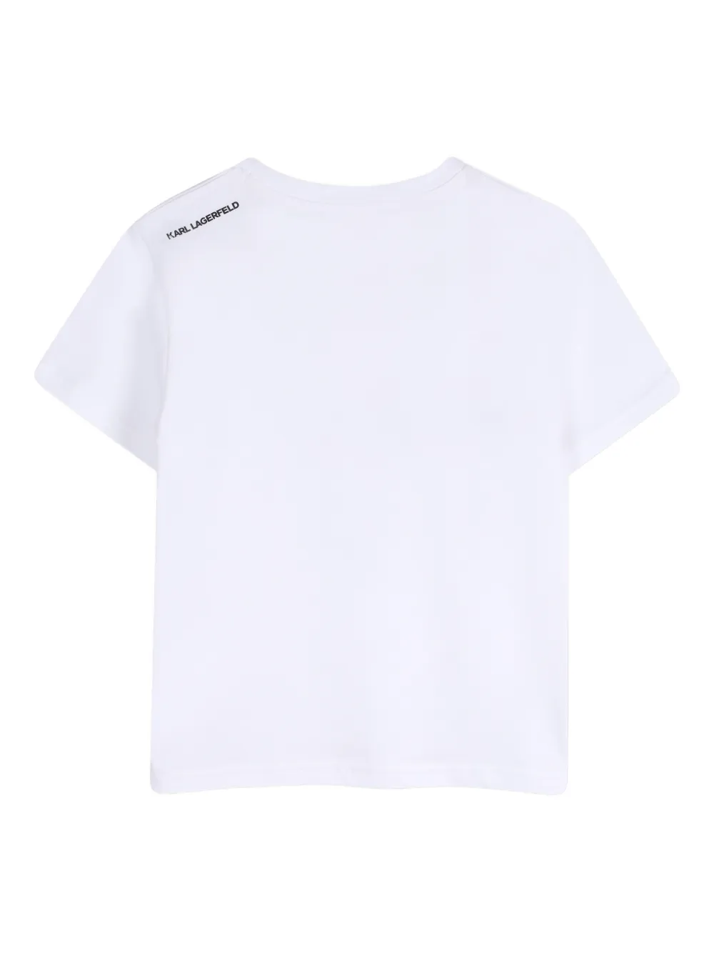 Karl Lagerfeld Kids Grafisch T-shirt Wit