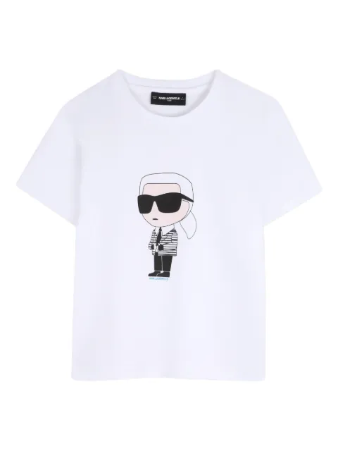 Karl Lagerfeld Kids playera con motivo gráfico