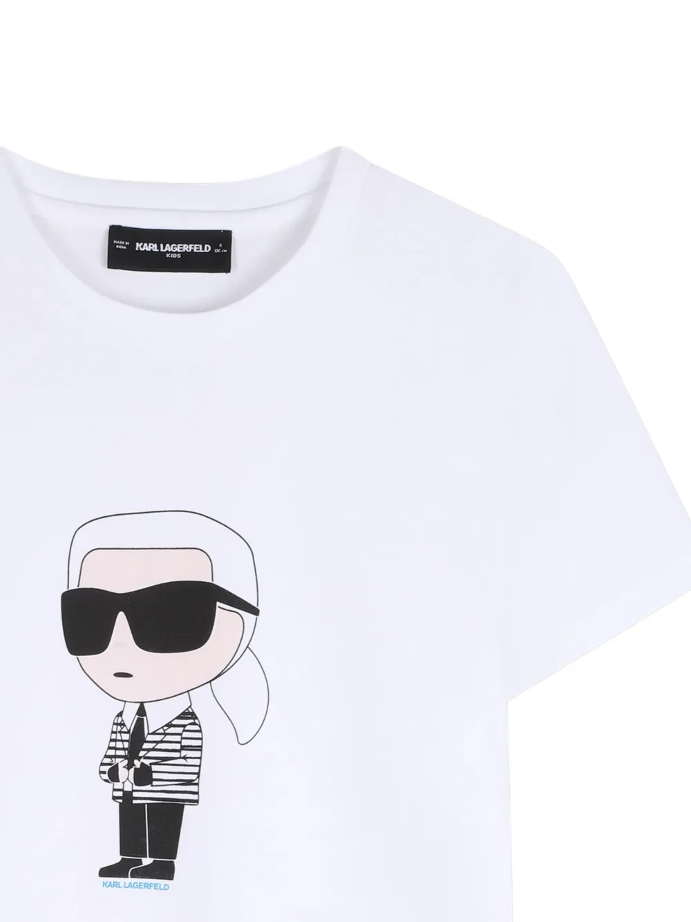 Karl Lagerfeld Kids Grafisch T-shirt Wit