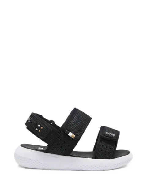 BOSS Kidswear sandals in faux leather and mesh