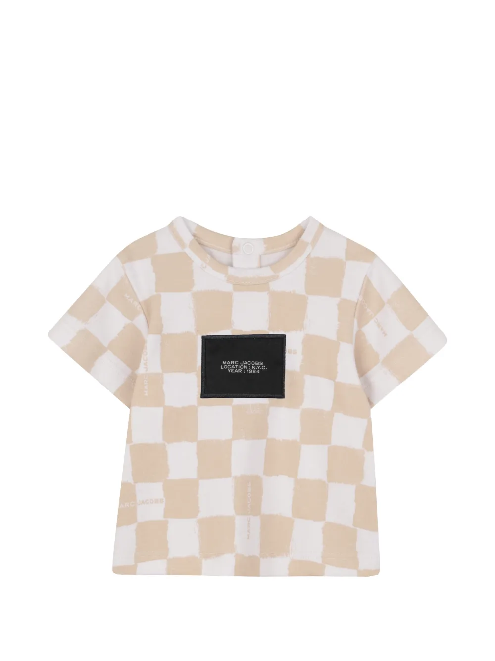  Marc Jacobs Kids Checkerboard Label-patch Tracksuit Set - Neutrals 