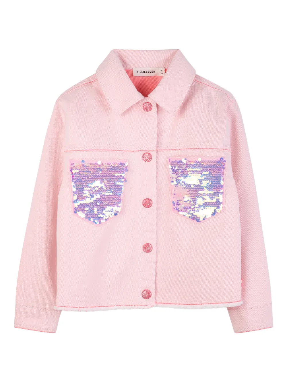 Billieblush sequin-pocket jacket - Rosa