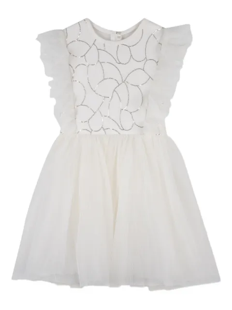 Billieblush Abito con paillettes e ruches