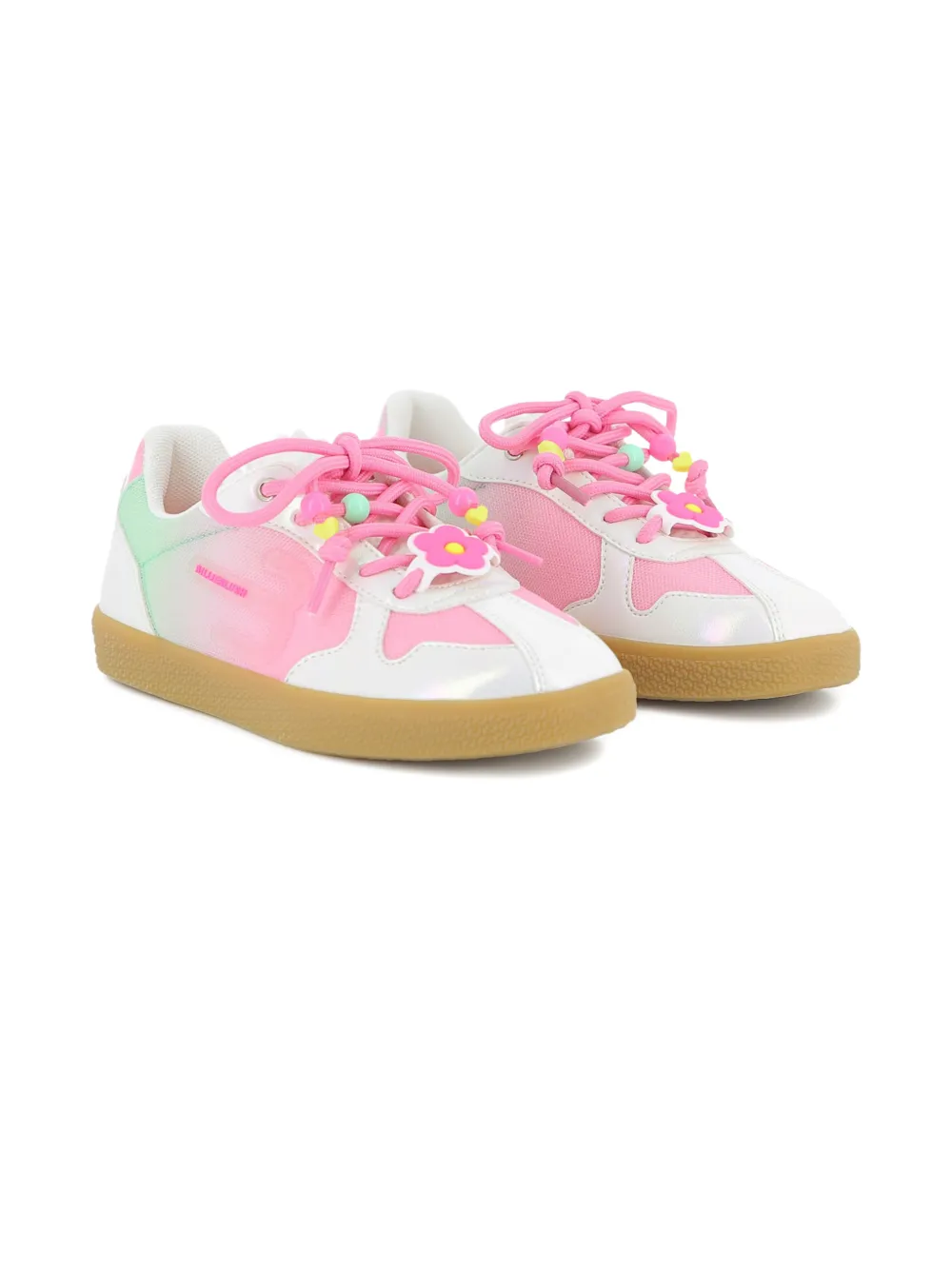 Billieblush flower-embellished sneakers - Bianco