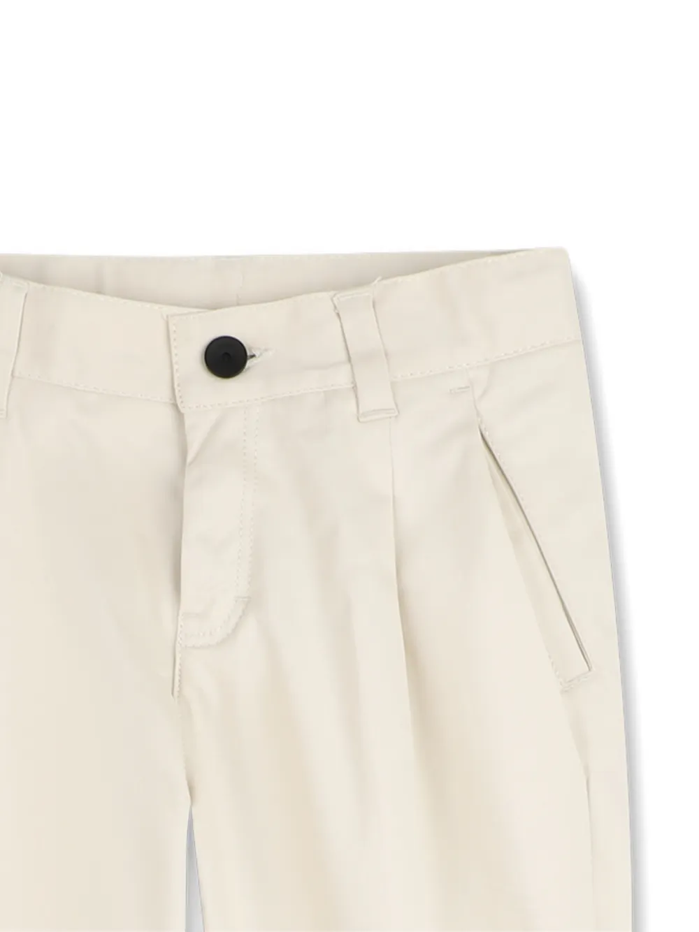  Boss Kidswear Button Pleated Trousers - Neutrals 