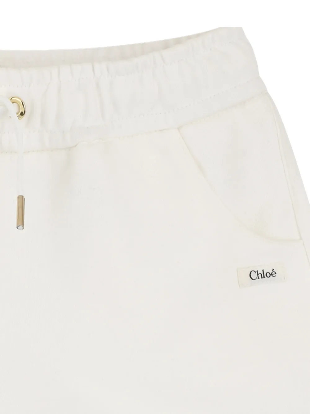 Chloé Kids Shorts met trekkoord Beige