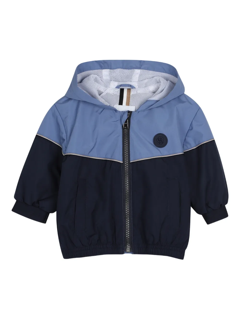 BOSS Kidswear Cappotto con design color-block - Blu