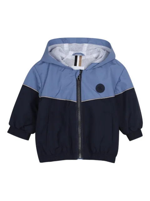 BOSS Kidswear colourblock hooded coat