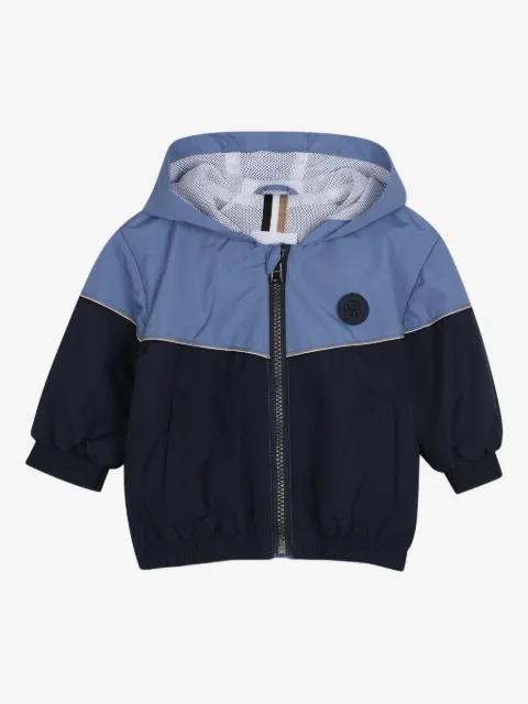 BOSS Kidswear colourblock hooded coat