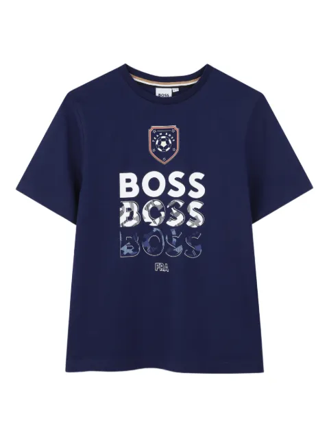 BOSS Kidswear playera con logo estampado