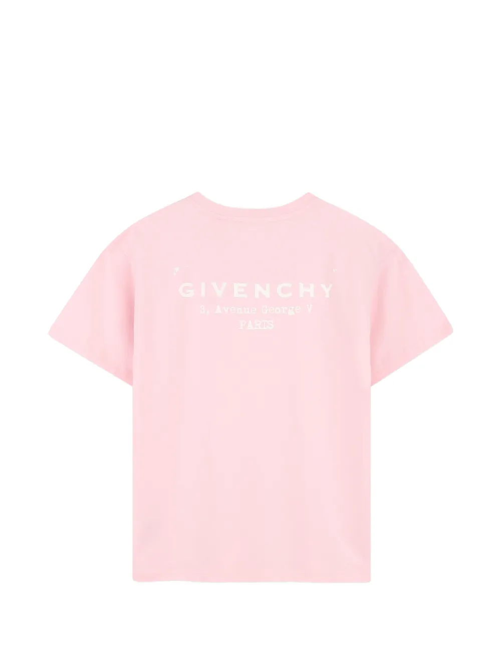 Givenchy Kids Katoenen T-shirt met ronde hals Roze