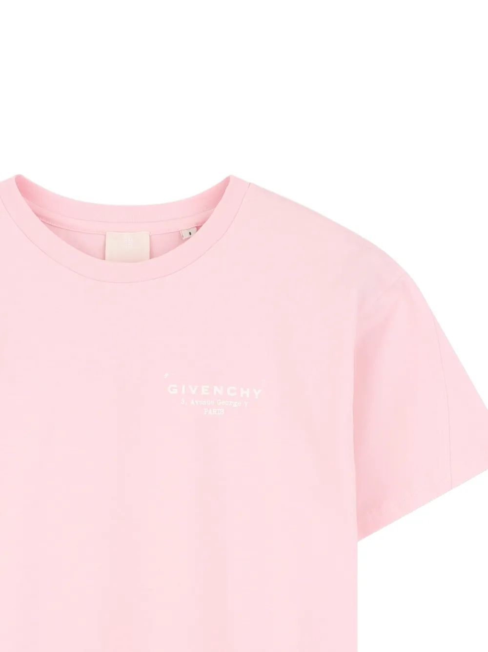 Givenchy Kids Katoenen T-shirt met ronde hals Roze