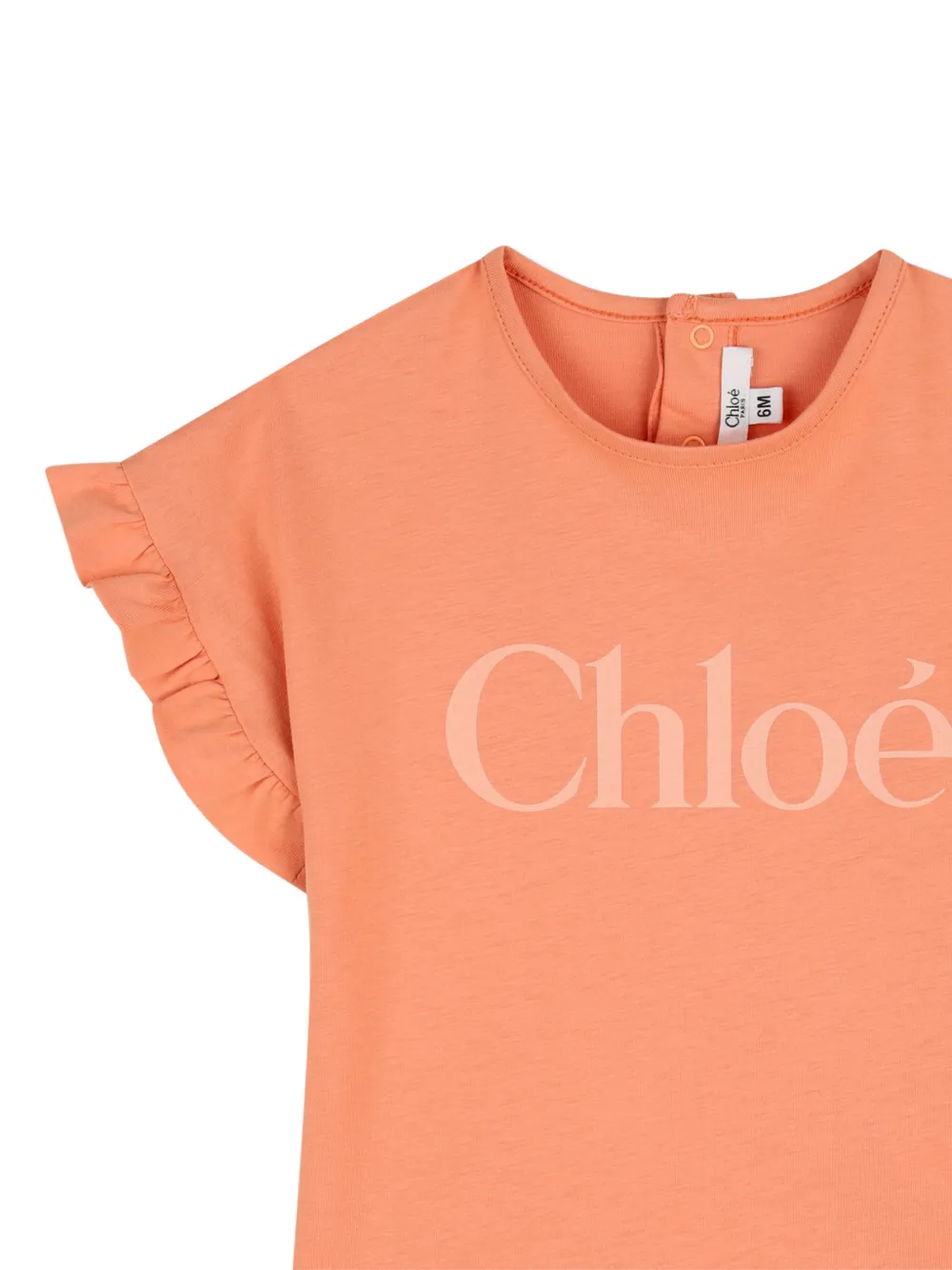 Ruffled Logo-Print Dress