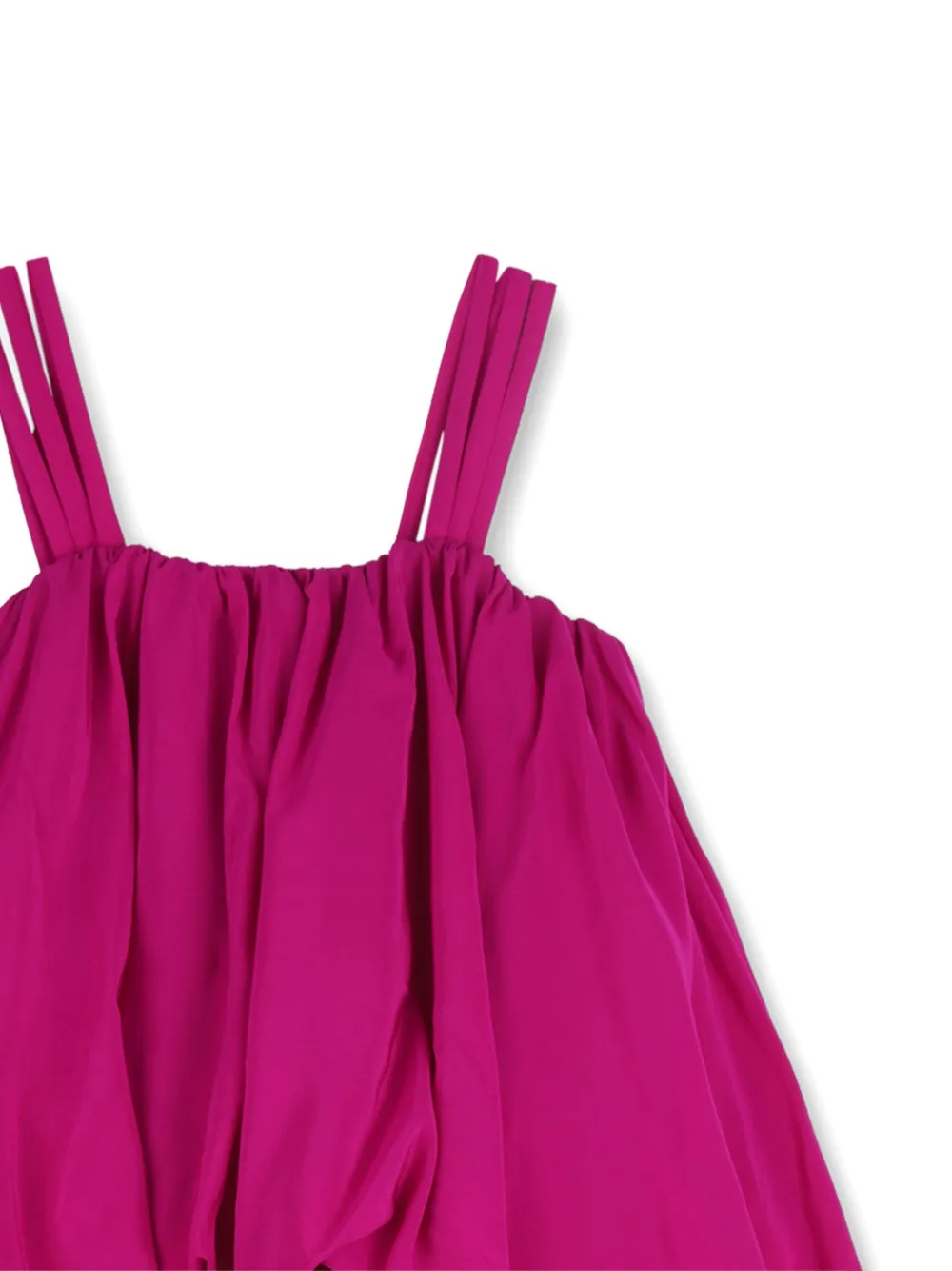  Chloé Kids Tiered Strap Dress - Purple 