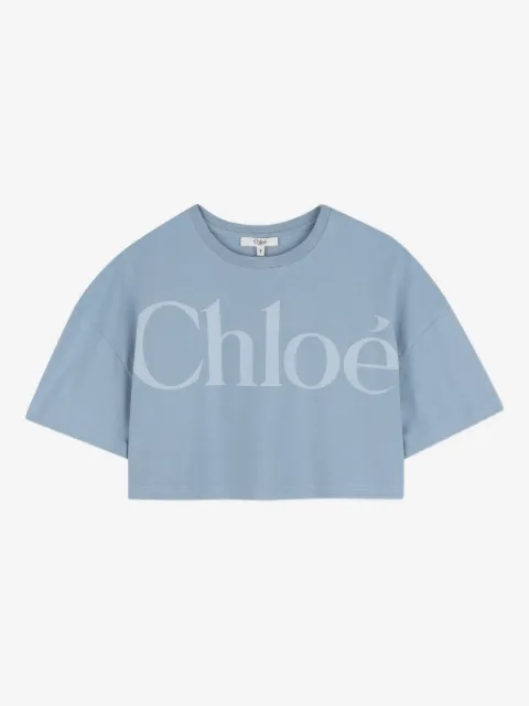 Chloé Kids cotton logo T-shirt