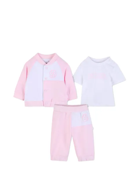 BOSS Kidswear set de pantalones con diseño color block y logo