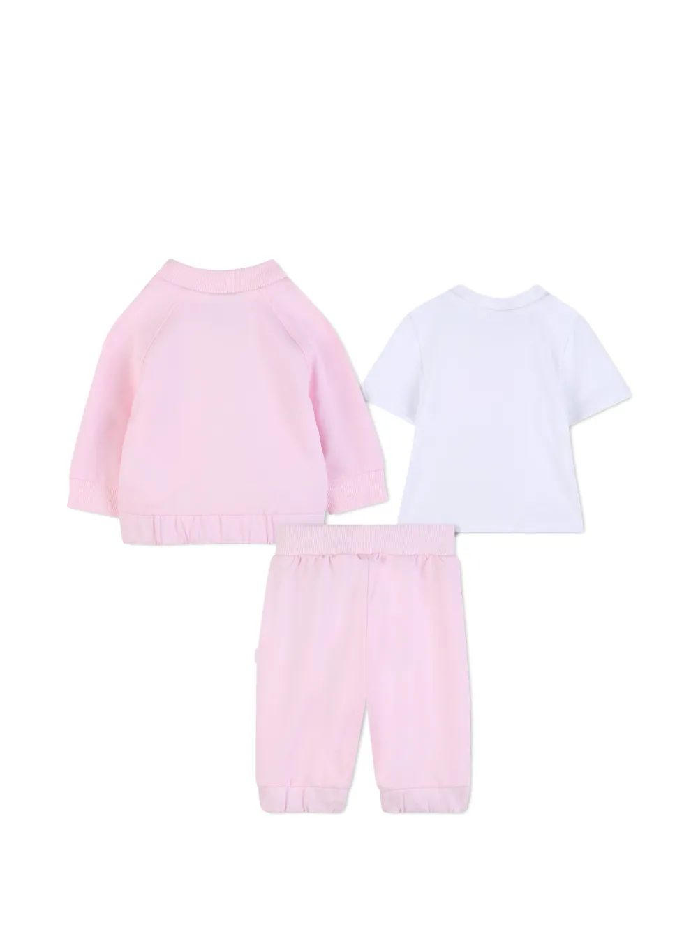 BOSS Kidswear Broek set met colourblocking en logo Roze