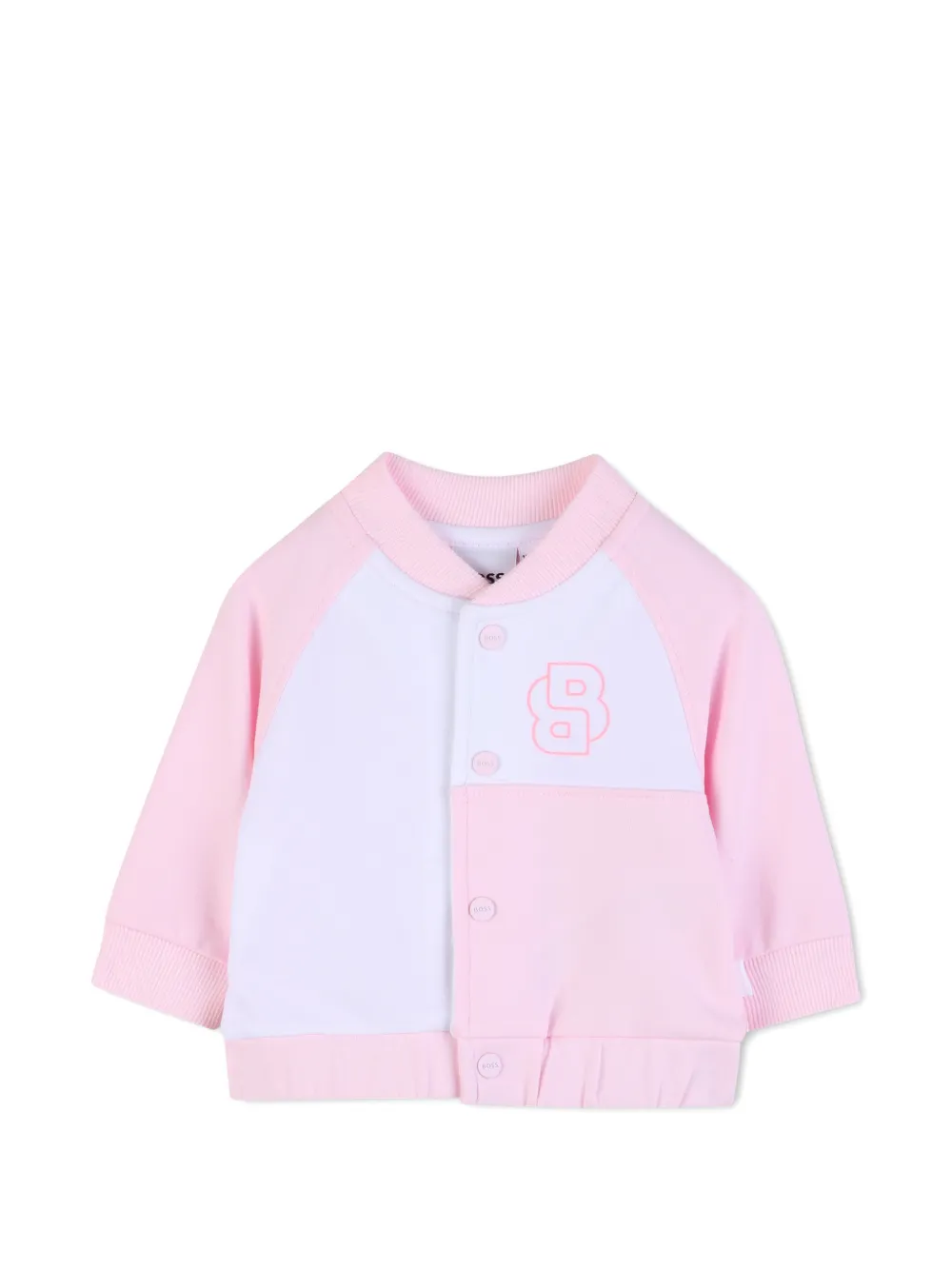 BOSS Kidswear Broek set met colourblocking en logo Roze