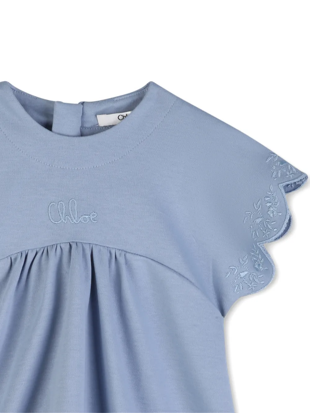 Chlo - Baby short-sleeve dress - Blue Gray - 24 months - Cotton