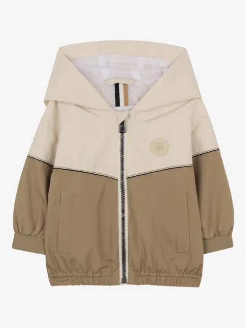 BOSS Kidswear frakke med colourblocking og hætte