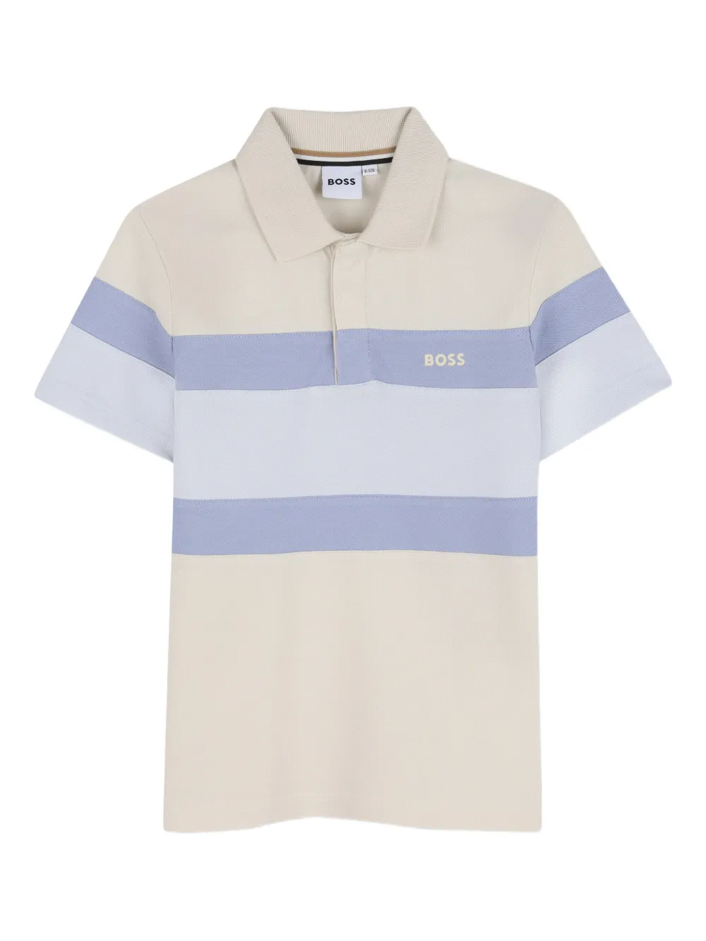 BOSS Kidswear Shortsset met logodetail Beige