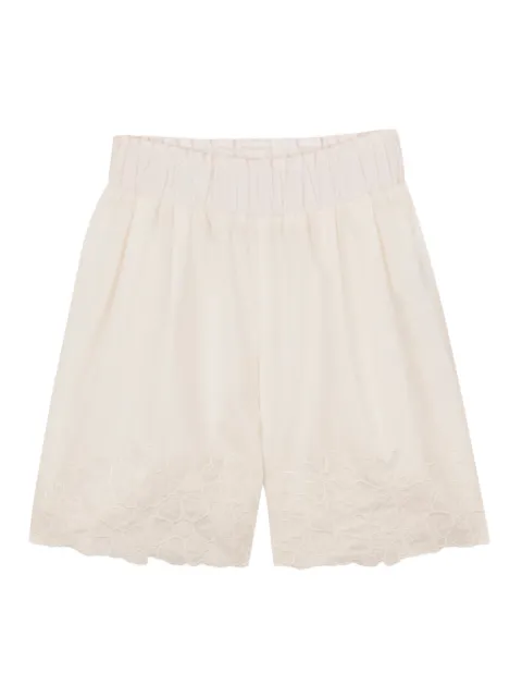 Chloé Kids shorts con bordado floral