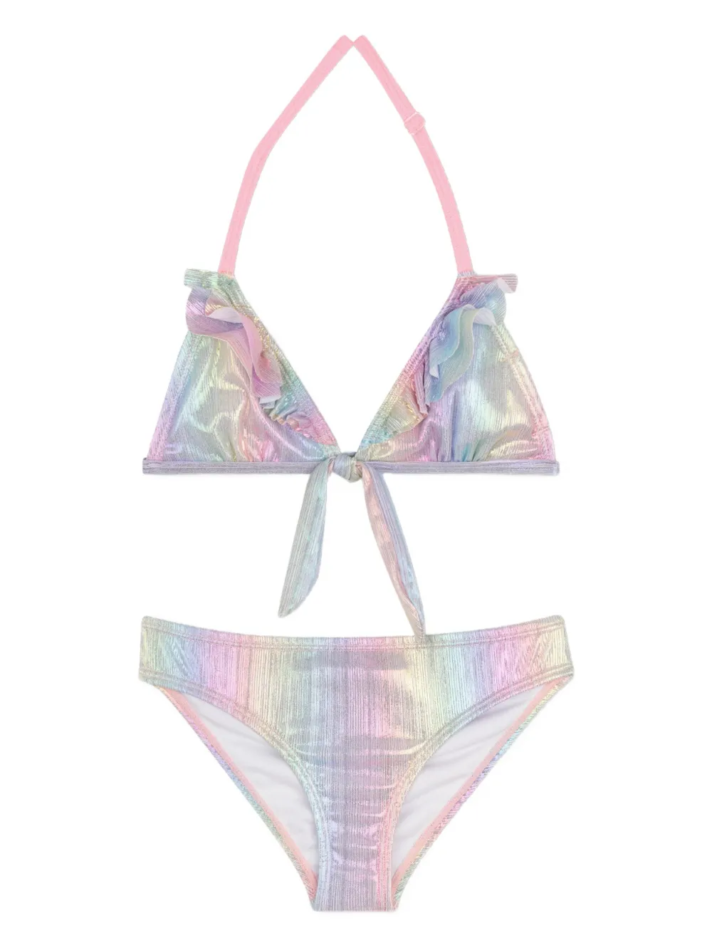 Billieblush Bikini con ruches (2 pezzi) - Viola