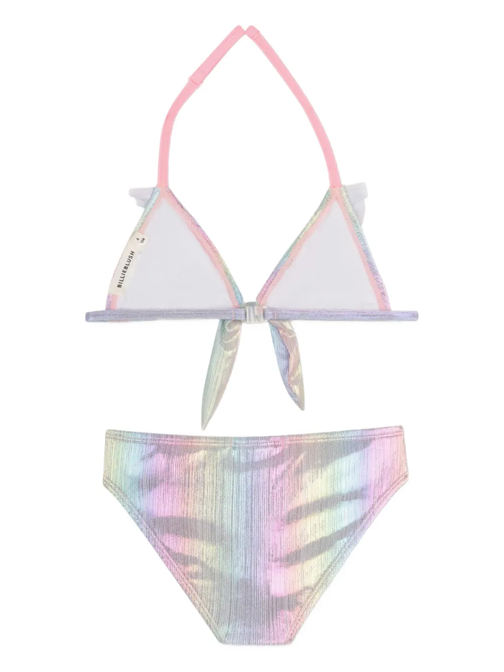 Billieblush Twee bikini's met ruches en striksluiting - Paars