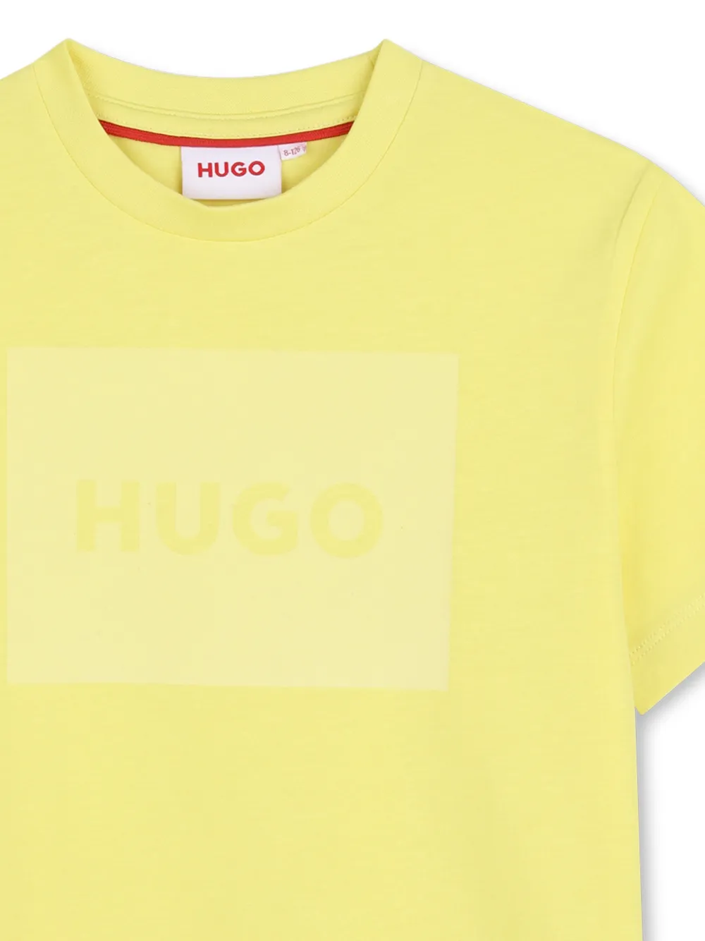  Hugo Kids Logo-print T-shirt - Yellow 